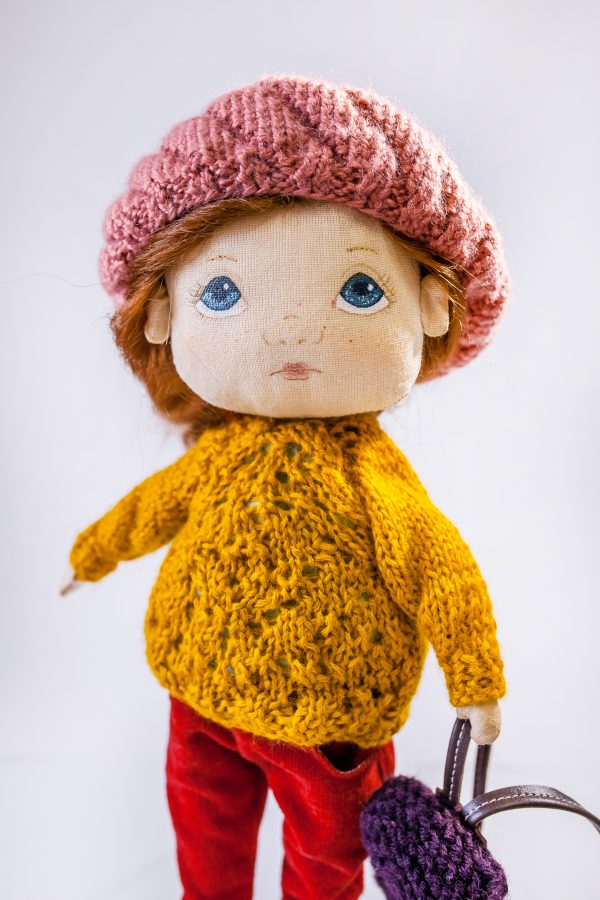 Rag textile doll